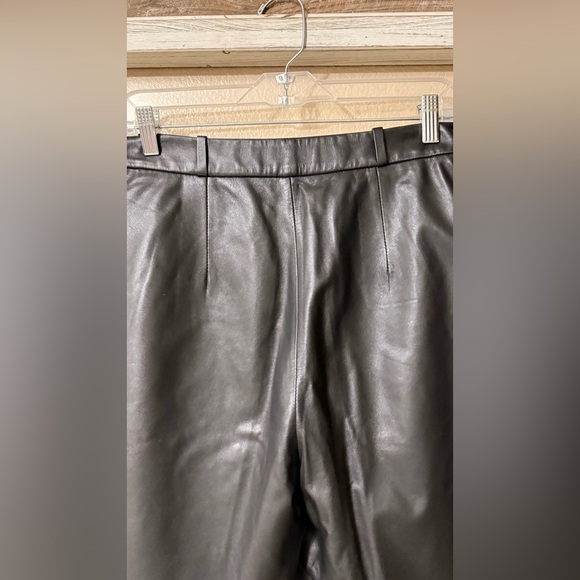 Loulou Studio noro 💯 % lambskin  leather Black Flare & Wide Leg pants - Picture 7 of 17